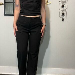 Elle Black Straight Leg Women's Pants